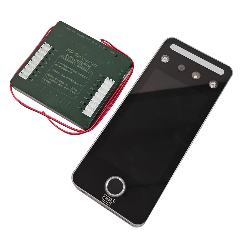Tenois Gesichts-/Fingerabdruck-/Karten-/Passwort-Zugangscontroller (5 Zoll, 16 Stockwerke) TDTK-EL-16